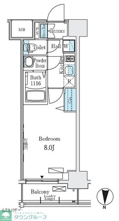 ディームス東陽町IIの物件間取画像